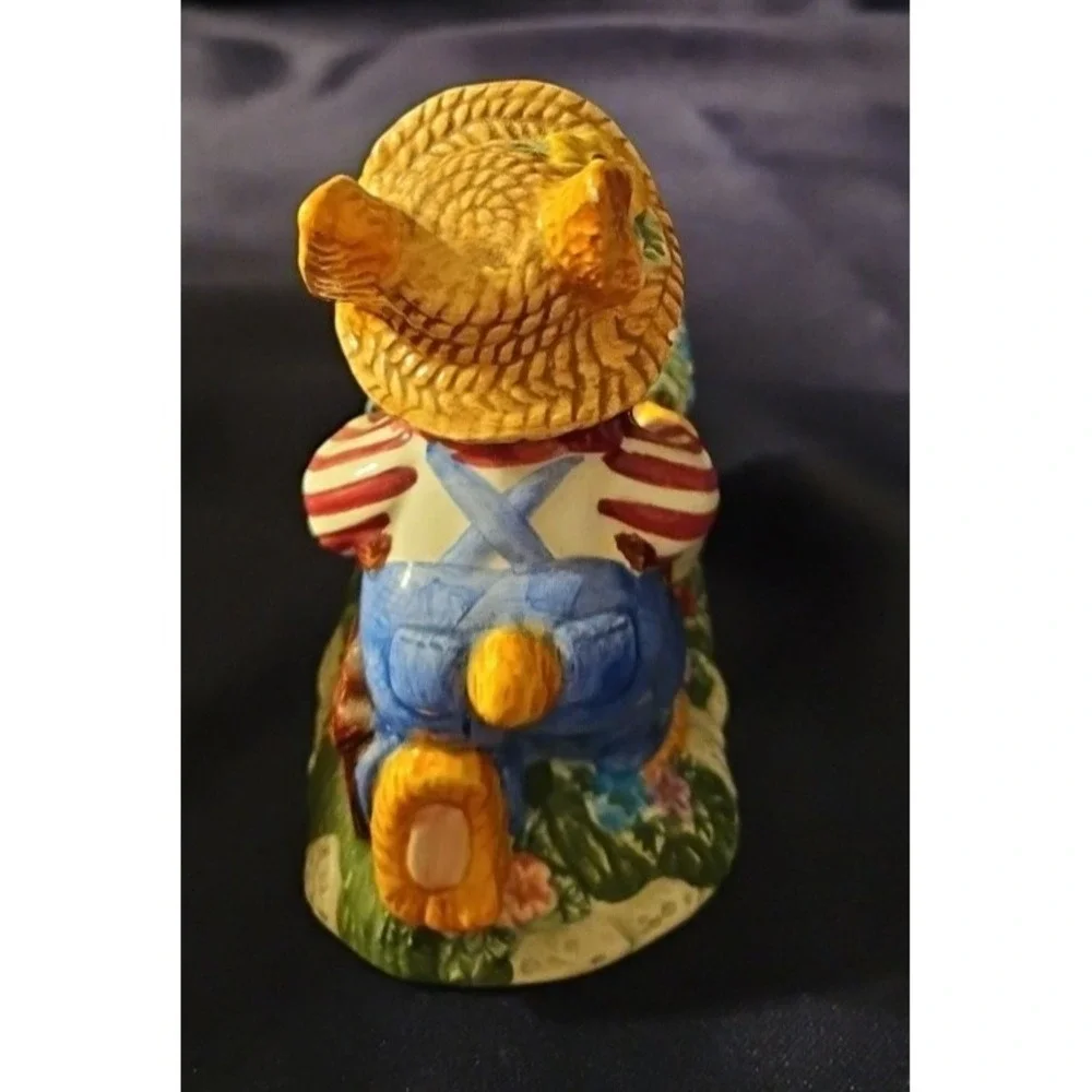 Vintage Mercuries 1999 Springtime Garden Rabbit‎ pushing cart,